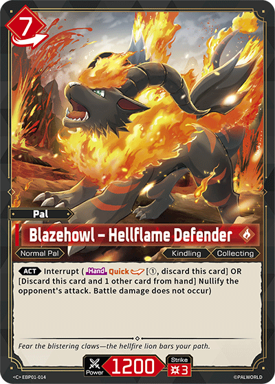 Blazehowl – Hellflame Defender - Dawn of Palpagos - BP01-014 - NM
