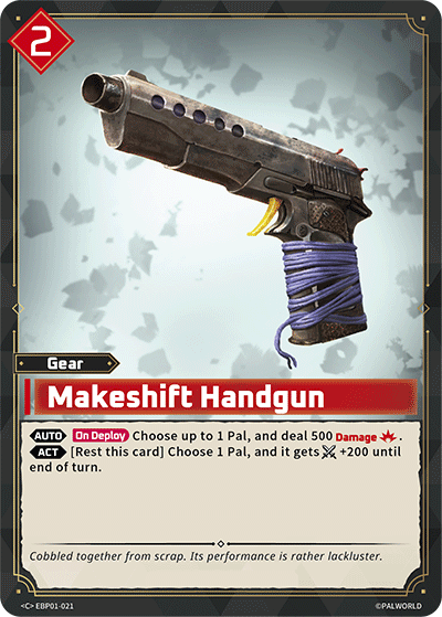 Makeshift Handgun - Dawn of Palpagos - BP01-021 - - NM