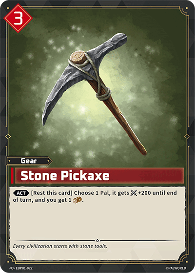 Stone Pickaxe - Dawn of Palpagos - BP01-022 - NM