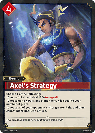 Axel's Strategy - Dawn of Palpagos - BP01-023 - - NM
