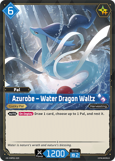 Azurobe – Water Dragon Waltz - Dawn of Palpagos - BP01-029 - Lucky - NM