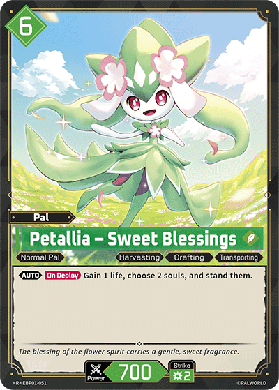 Petallia – Sweet Blessings - Dawn of Palpagos - BP01-051 - - NM