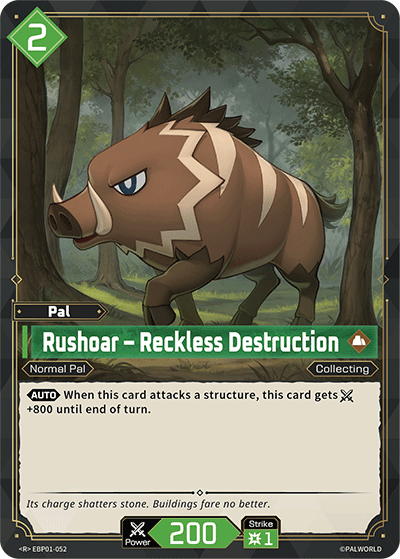 Rushoar – Reckless Destruction - Dawn of Palpagos - BP01-052 - NM