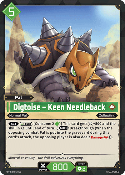Digtoise – Keen Needleback - Dawn of Palpagos - BP01-059 - NM