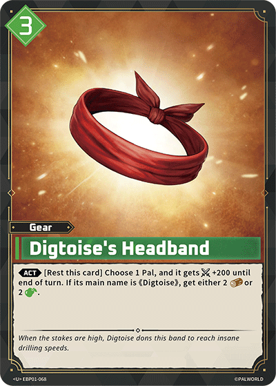 Digtoise's Headband - Dawn of Palpagos - BP01-068 - NM