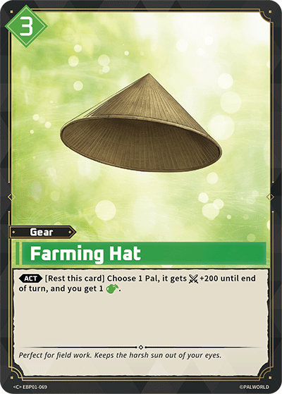 Farming Hat - Dawn of Palpagos - BP01-069 - NM
