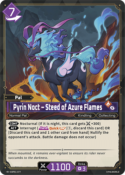 Pyrin Noct – Steed of Azure Flames - Dawn of Palpagos - BP01-077 - NM
