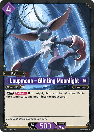 Loupmoon – Glinting Moonlight - Dawn of Palpagos - BP01-087 - NM
