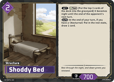 Shoddy Bed - Dawn of Palpagos - BP01-089 - NM
