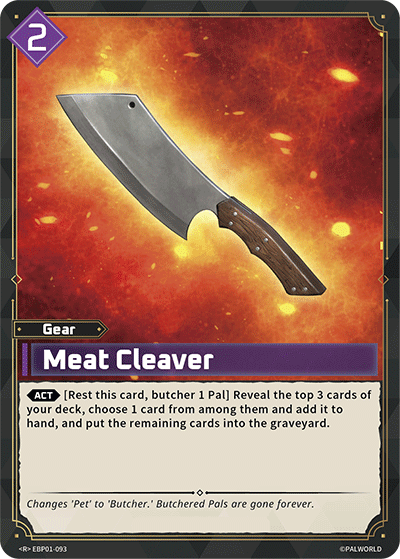 Meat Cleaver - Dawn of Palpagos - BP01-093 - NM