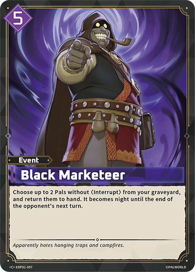 Black Marketeer - Dawn of Palpagos - BP01-097 - NM