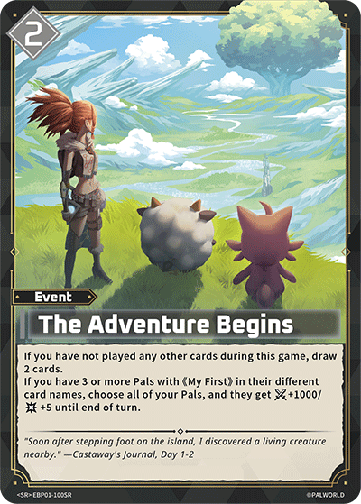 The Adventure Begins - Dawn of Palpagos - BP01-100-SR - NM