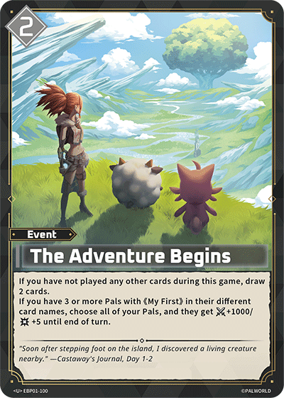 The Adventure Begins - Dawn of Palpagos - BP01-100 - NM