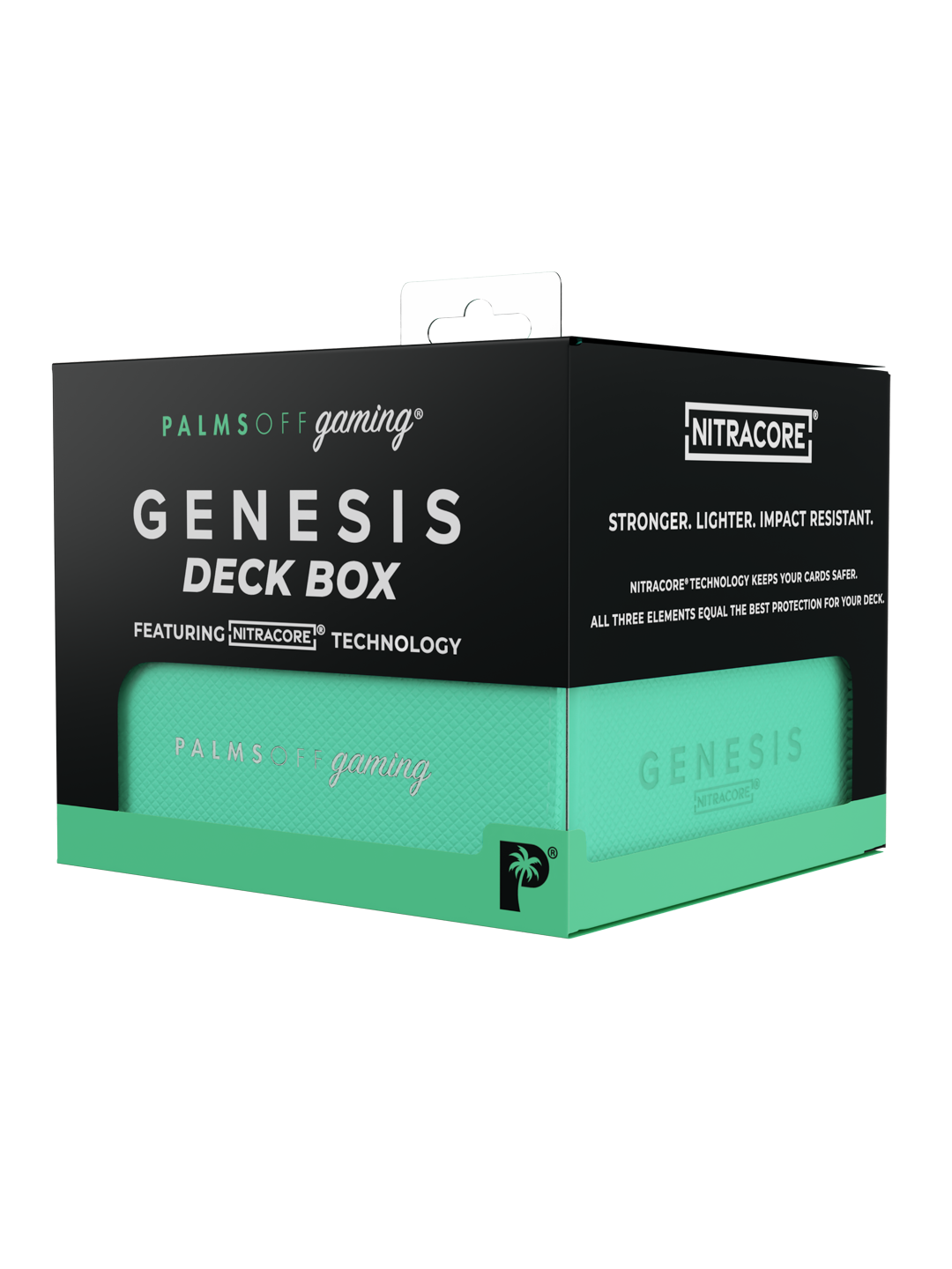 Palms Off Gaming Genesis Deck Box - Turquoise