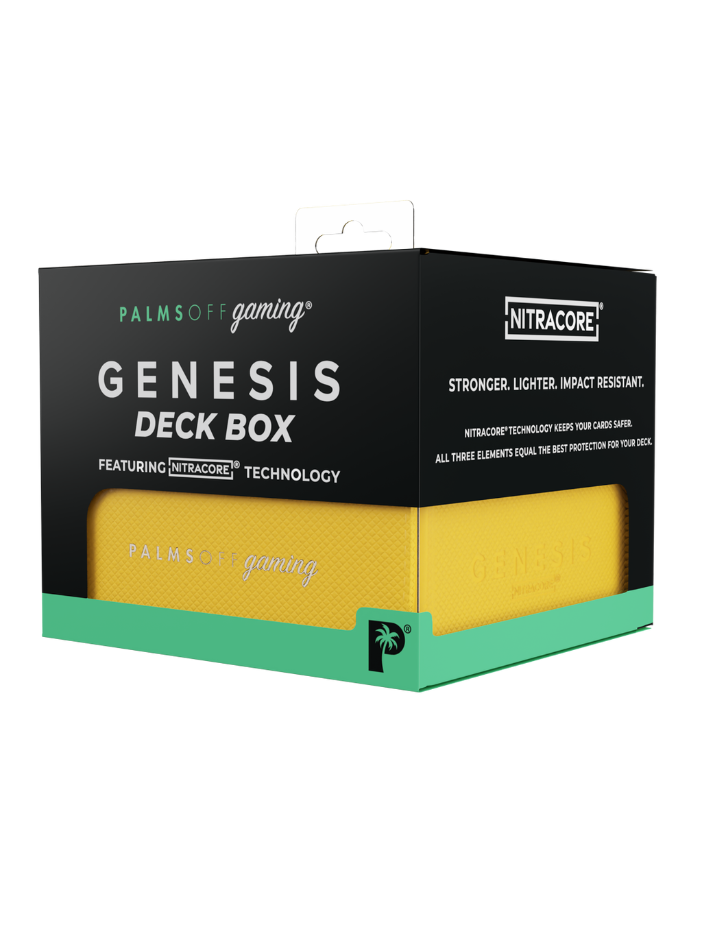 Palms Off Gaming Genesis Deck Box - Yellow