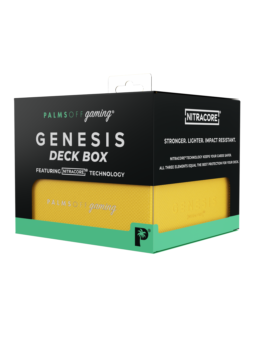 Palms Off Gaming Genesis Deck Box - Yellow
