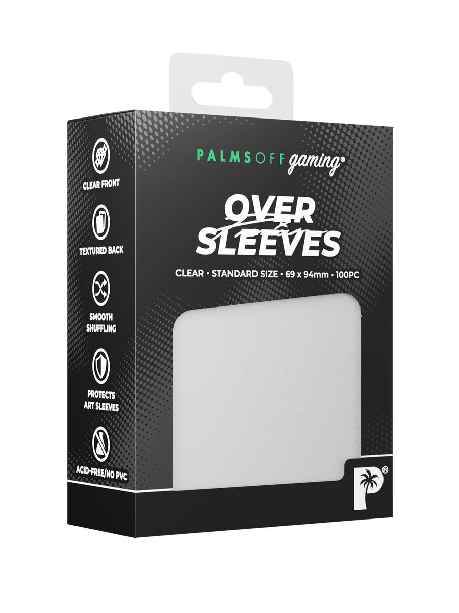 Palms Off Gaming Premium Oversleeves - Standard Size - 100pc - Clear
