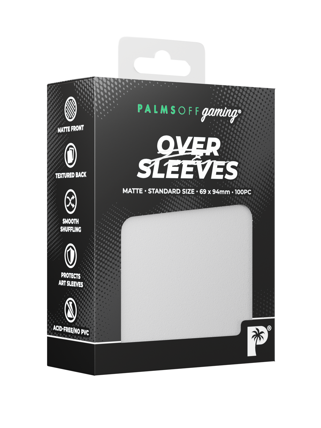 Palms Off Gaming Premium Over Sleeves Standard Size Matte Pkg