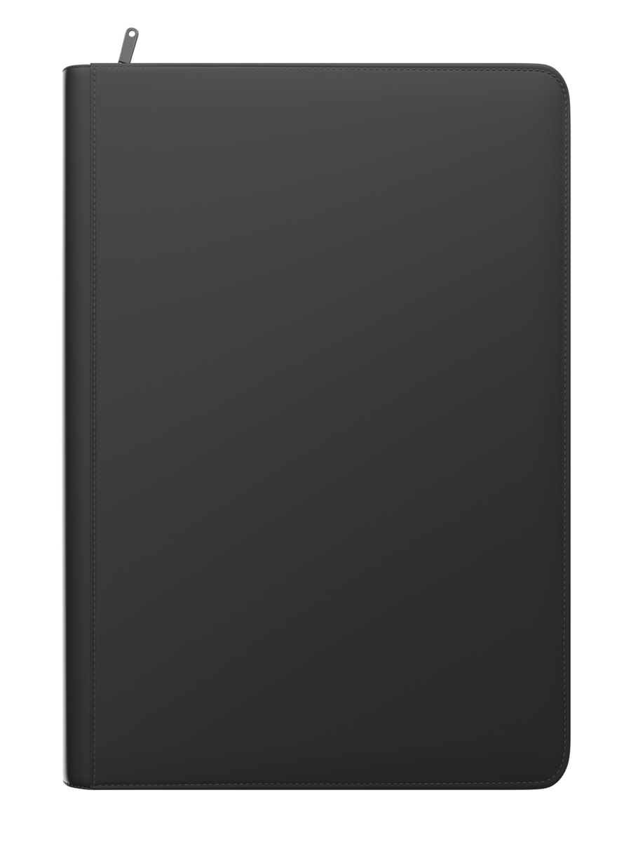 Palms Off Gaming STEALTH 9 Pocket Zip Trading Card Binder - BLACK