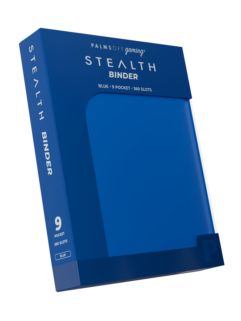 Palms Off Gaming STEALTH 9 Pocket Zip Trading Card Binder - BLUE