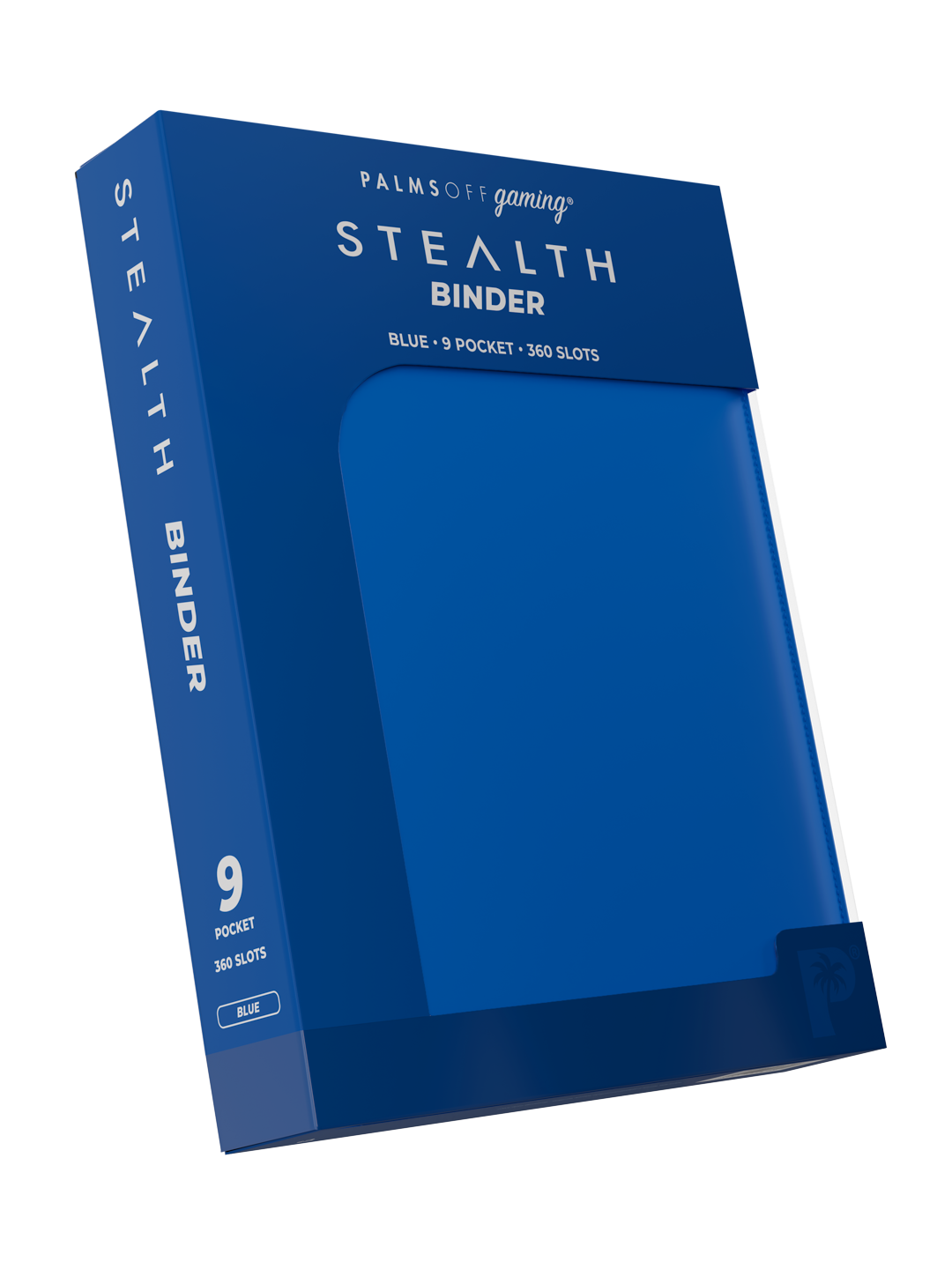 Palms Off Gaming STEALTH 9 Pocket Zip Trading Card Binder - BLUE