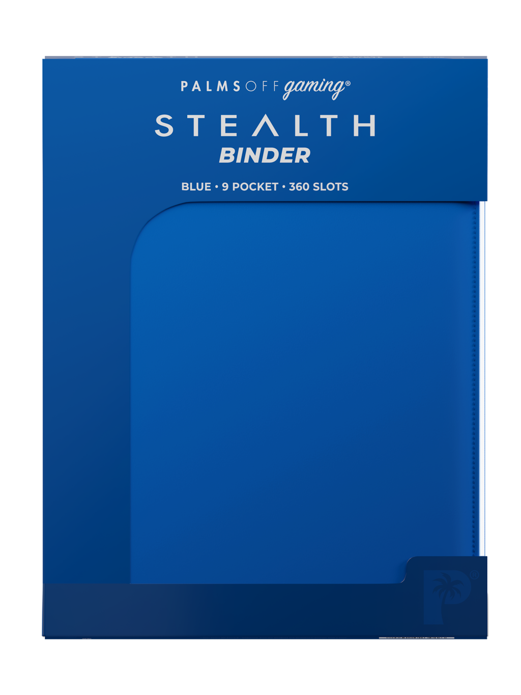 Palms Off Gaming STEALTH 9 Pocket Zip Trading Card Binder - BLUE