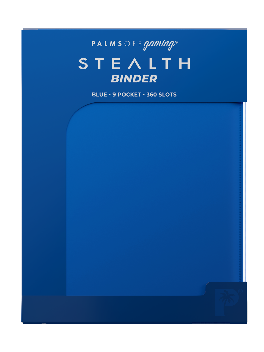 Palms Off Gaming STEALTH 9 Pocket Zip Trading Card Binder - BLUE