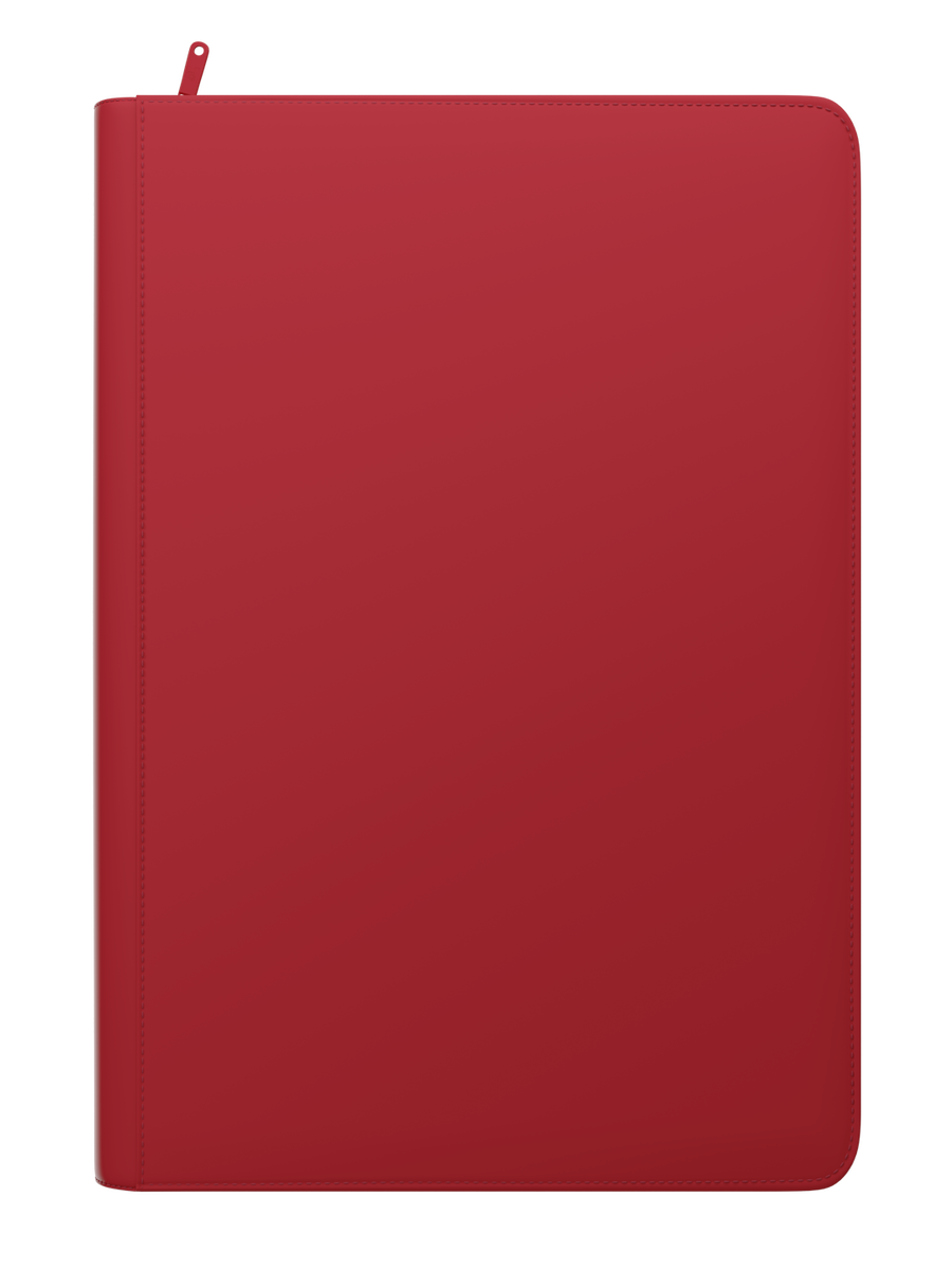 Palms Off Gaming STEALTH 9 Pocket Zip Trading Card Binder - RED