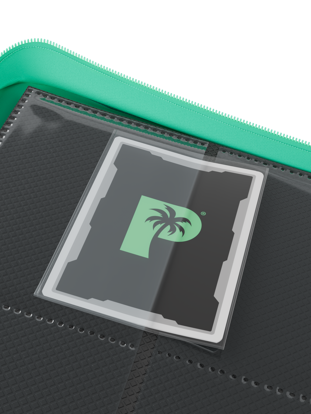 Palms Off Gaming STEALTH 9 Pocket Zip Trading Card Binder - TURQUOISE