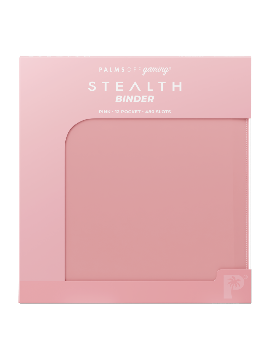 Palms Off Gaming STEALTH 12 Pocket Zip Trading Card Binder - PINK