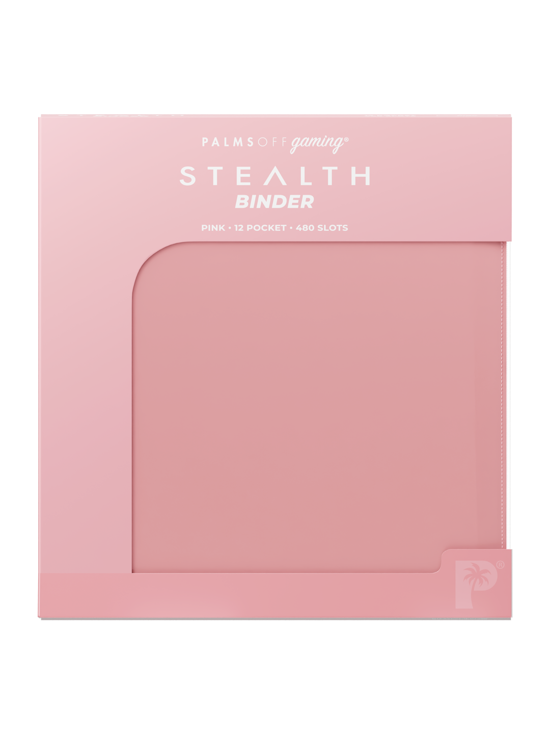 Palms Off Gaming STEALTH 12 Pocket Zip Trading Card Binder - PINK