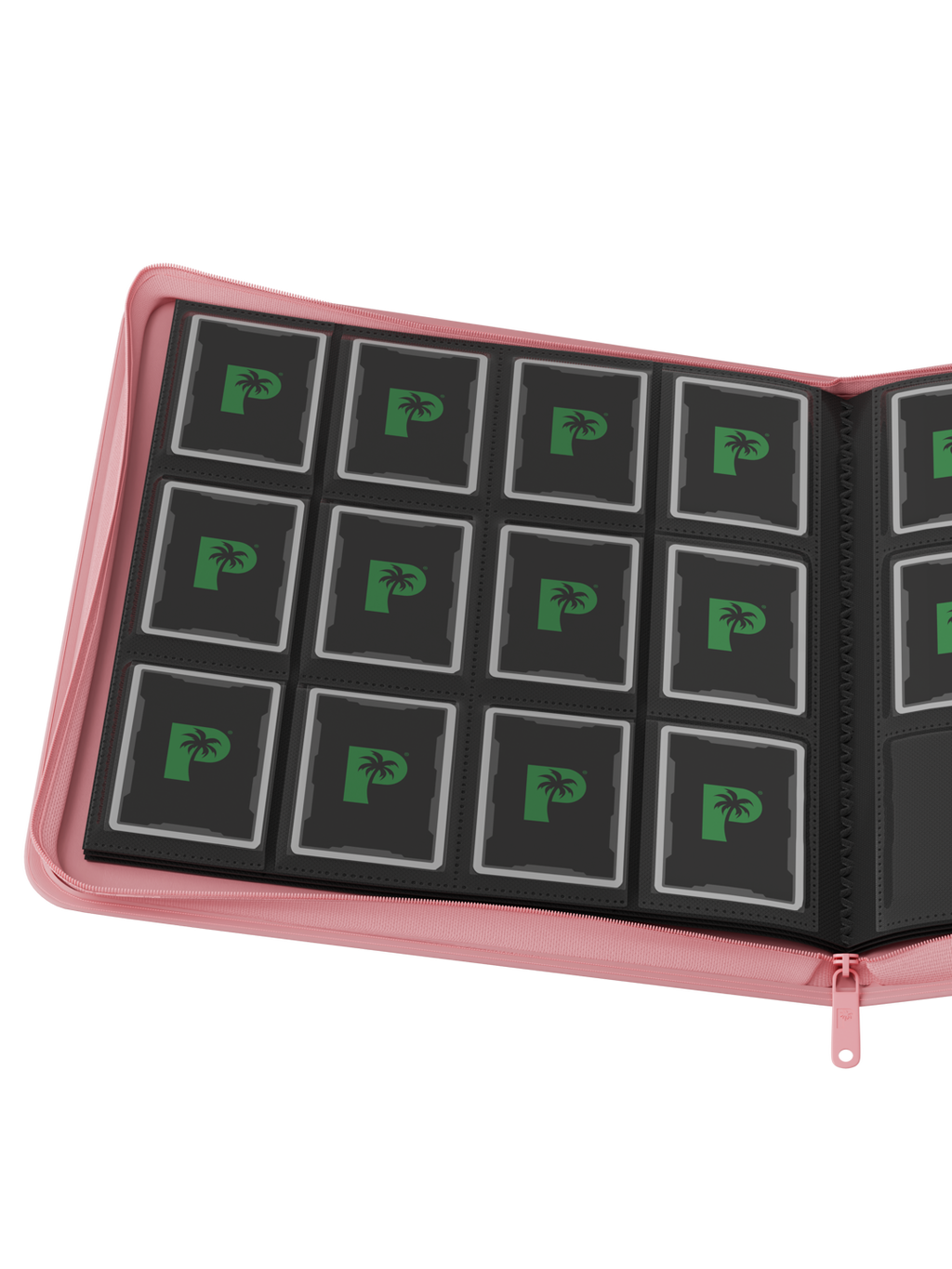 Palms Off Gaming STEALTH 12 Pocket Zip Trading Card Binder - PINK