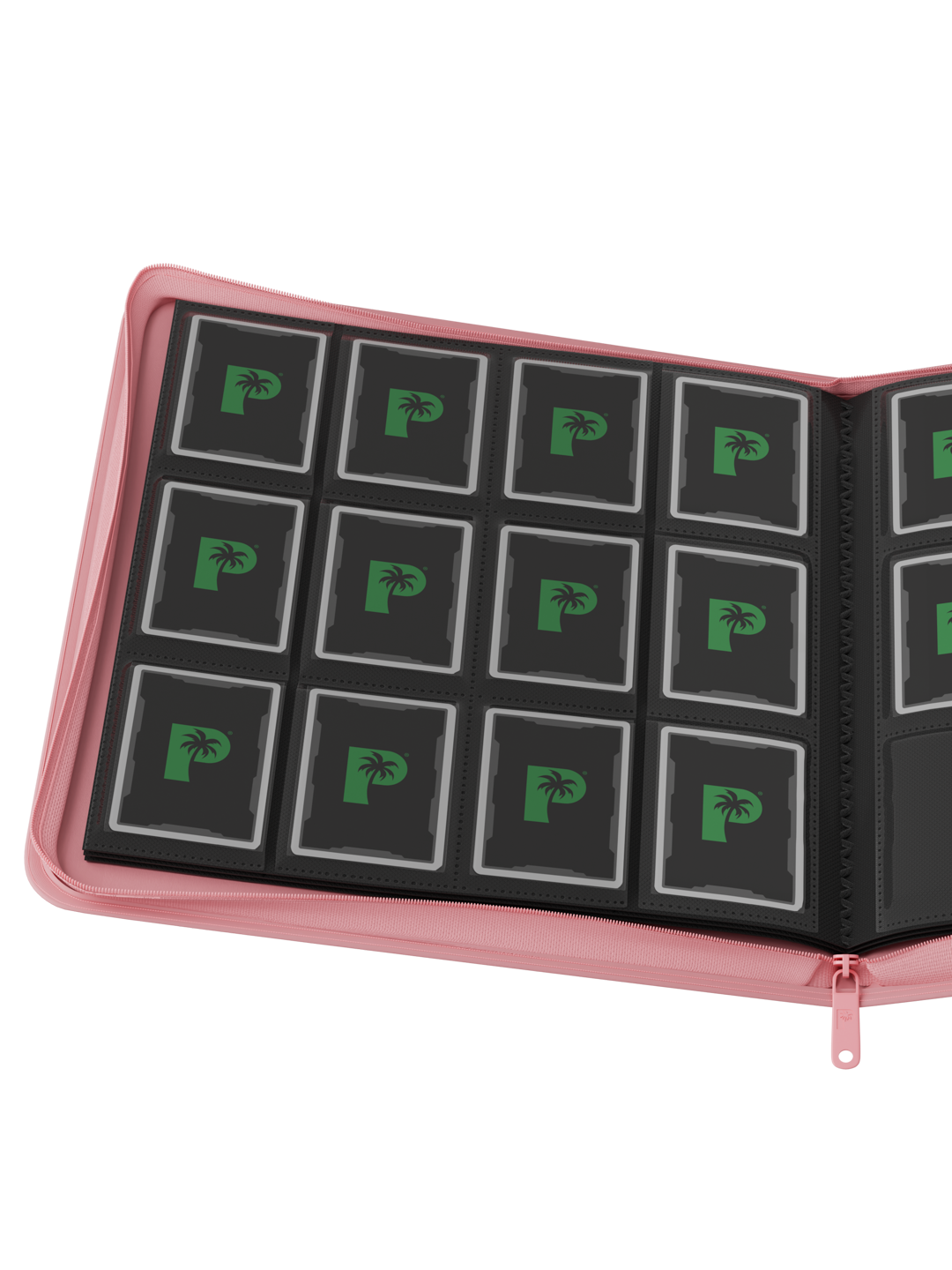 Palms Off Gaming STEALTH 12 Pocket Zip Trading Card Binder - PINK