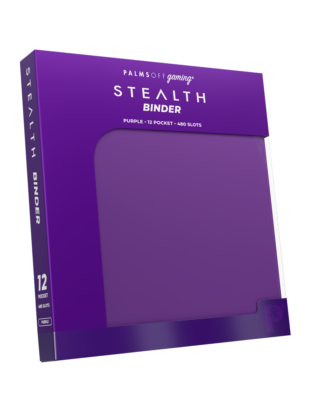 Palms Off Gaming STEALTH 12 Pocket Zip Trading Card Binder - PURPLE