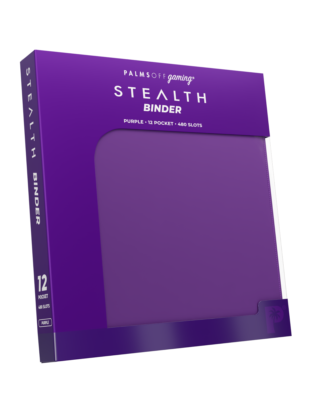 Palms Off Gaming STEALTH 12 Pocket Zip Trading Card Binder - PURPLE