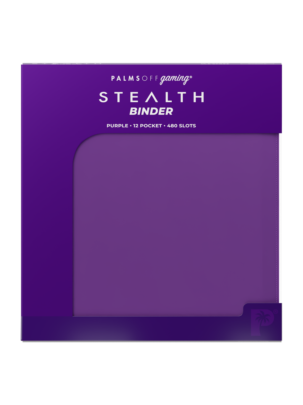 Palms Off Gaming STEALTH 12 Pocket Zip Trading Card Binder - PURPLE