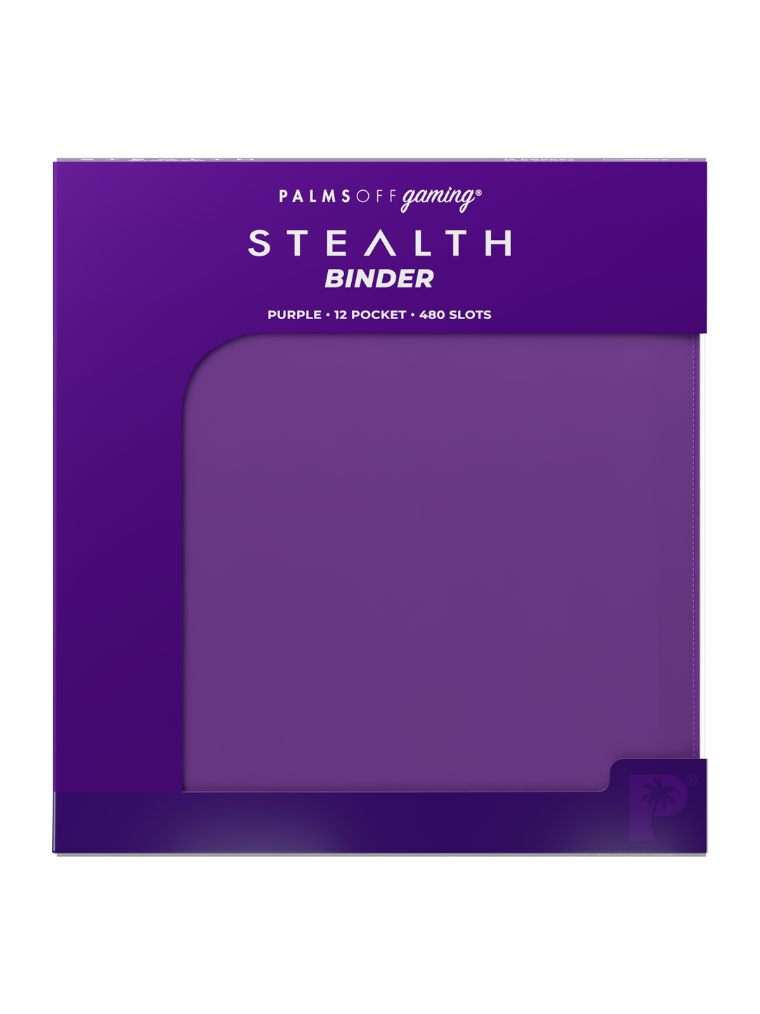 Palms Off Gaming STEALTH 12 Pocket Zip Trading Card Binder - PURPLE