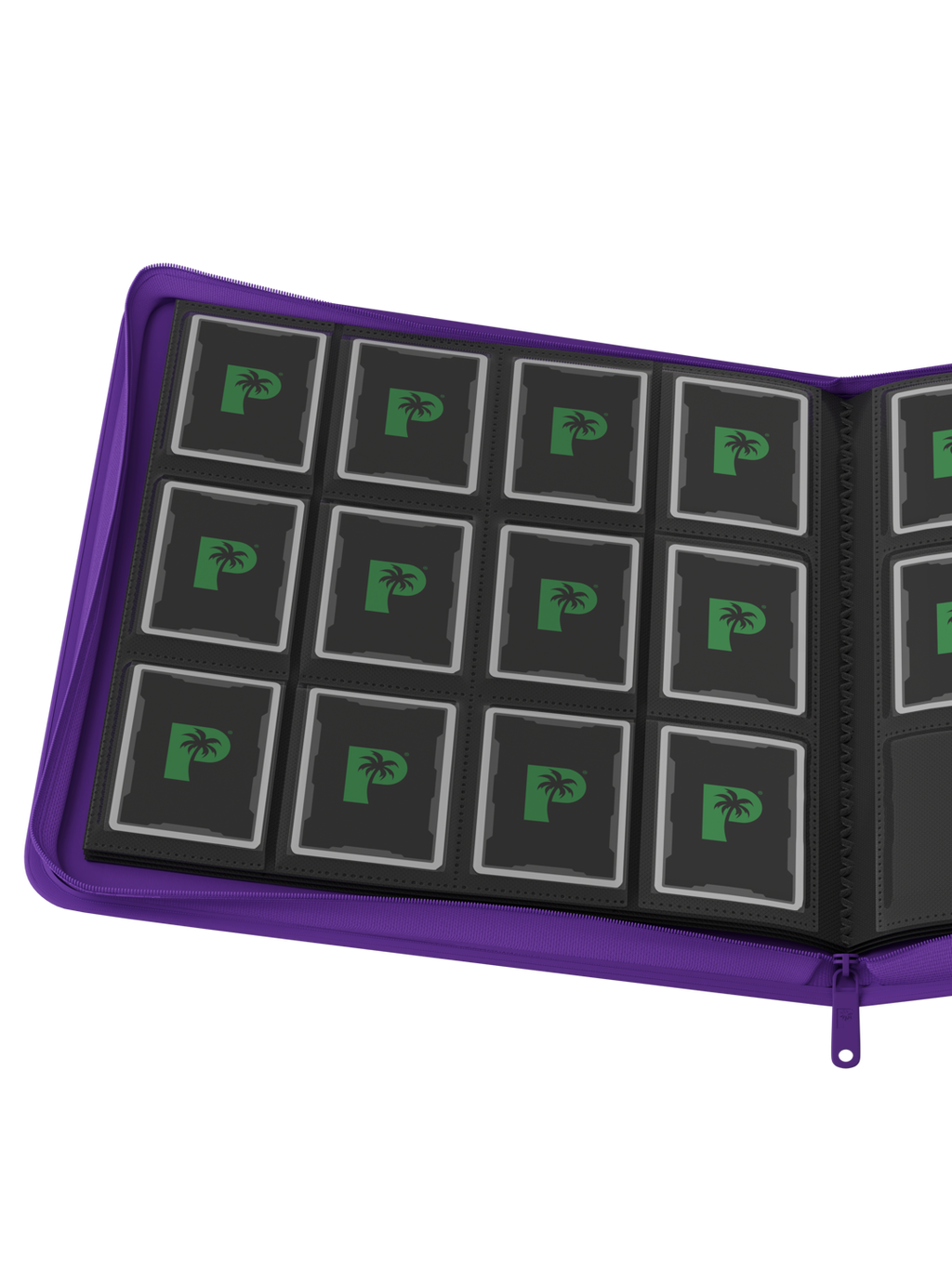 Palms Off Gaming STEALTH 12 Pocket Zip Trading Card Binder - PURPLE