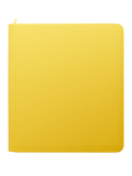 Palms Off Gaming STEALTH 12 Pocket Zip Trading Card Binder - YELLOW