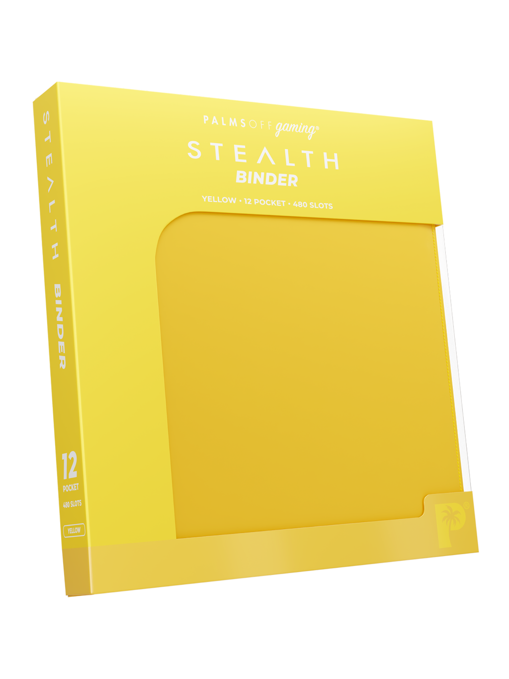 Palms Off Gaming STEALTH 12 Pocket Zip Trading Card Binder - YELLOW