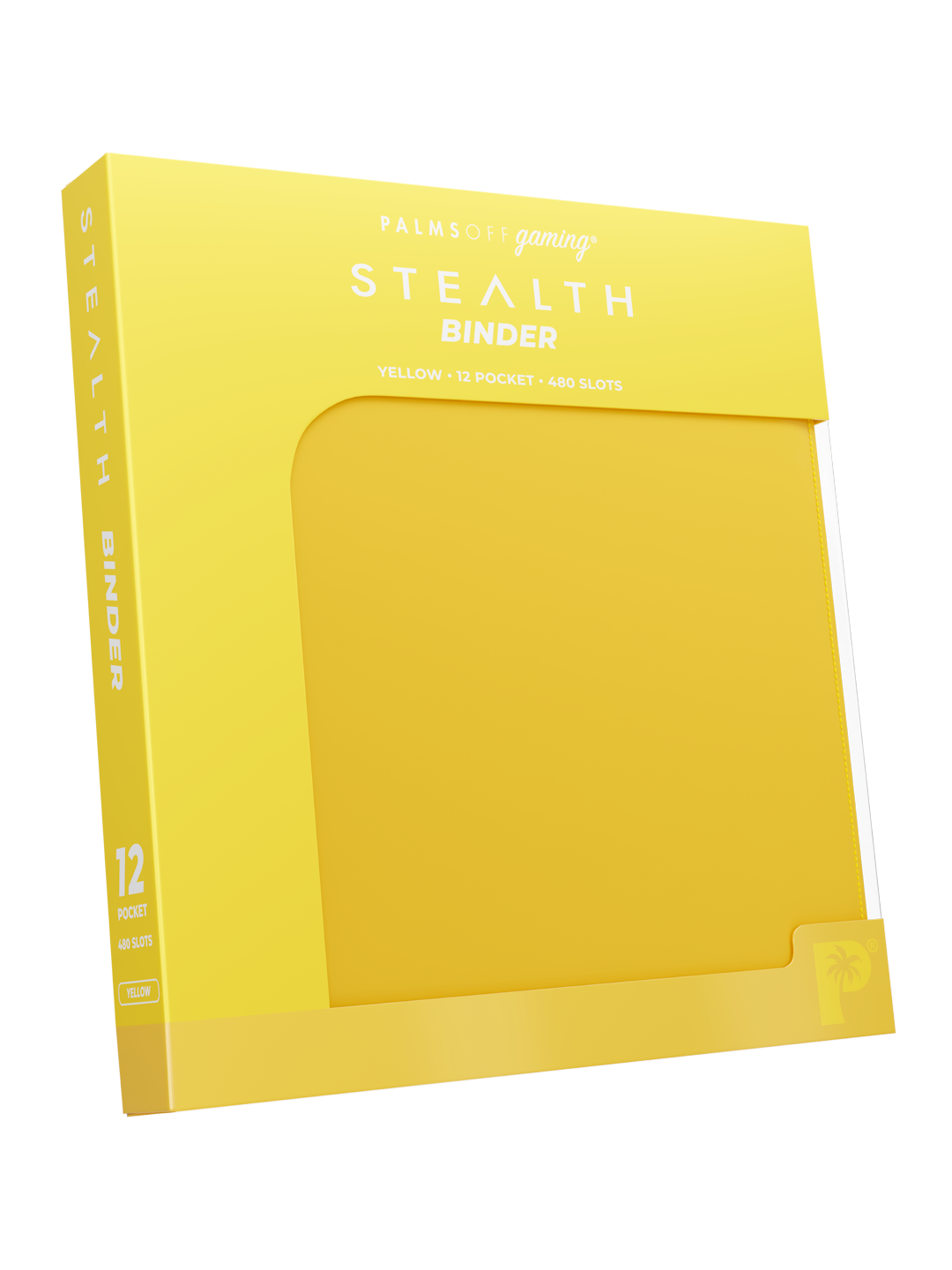 Palms Off Gaming STEALTH 12 Pocket Zip Trading Card Binder - YELLOW