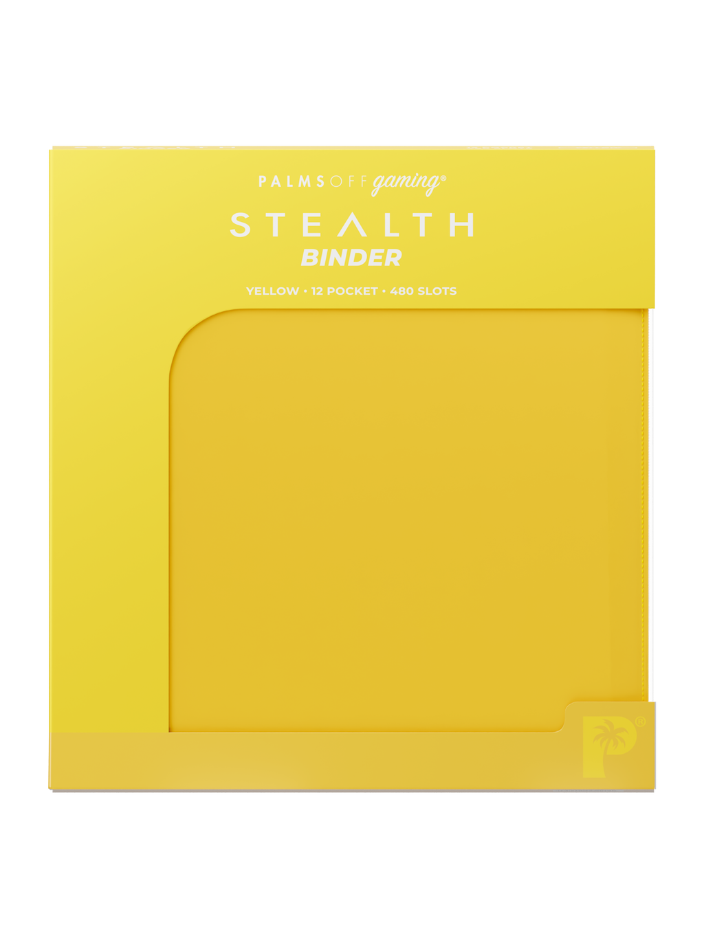 Palms Off Gaming STEALTH 12 Pocket Zip Trading Card Binder - YELLOW