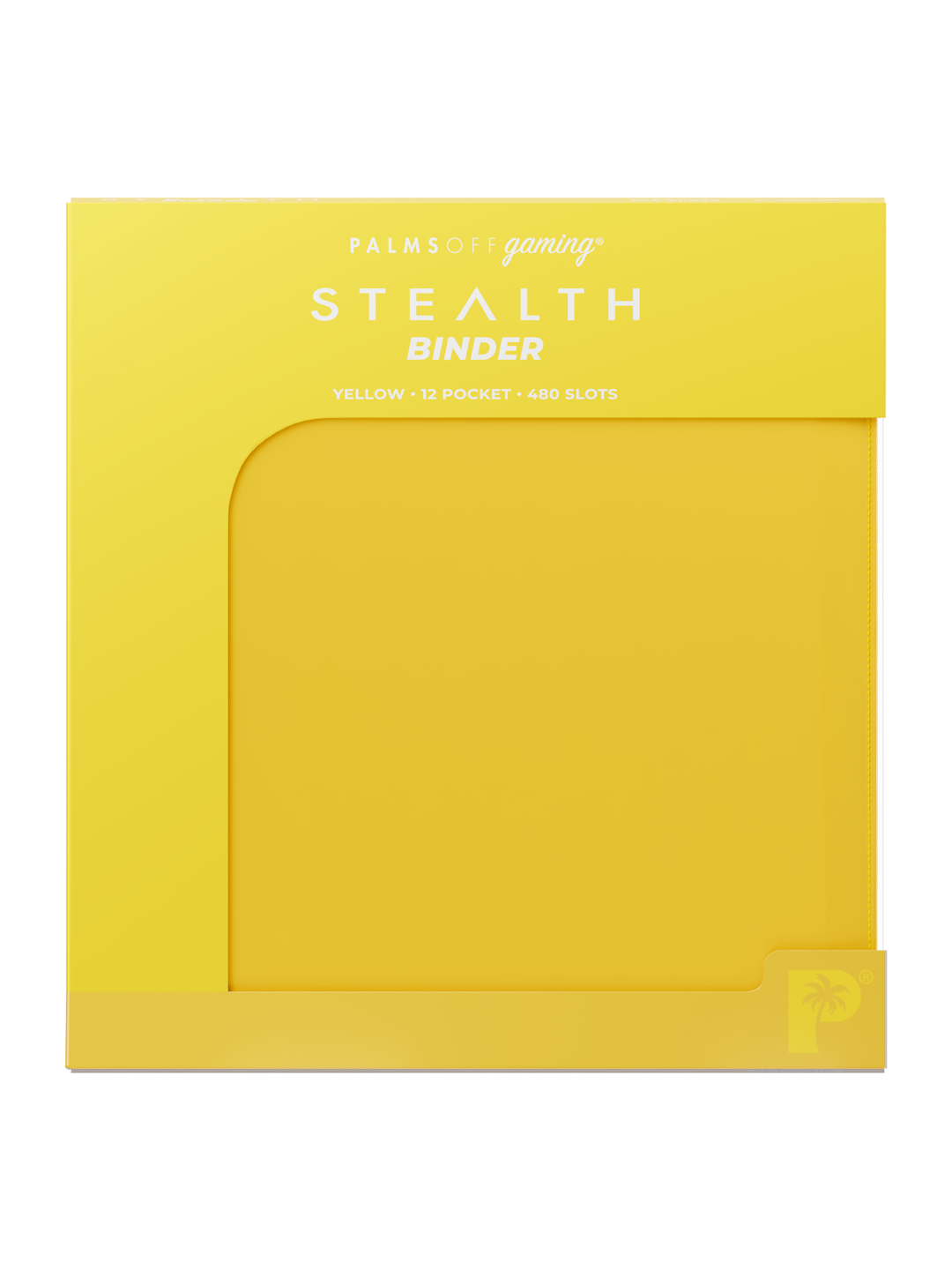 Palms Off Gaming STEALTH 12 Pocket Zip Trading Card Binder - YELLOW