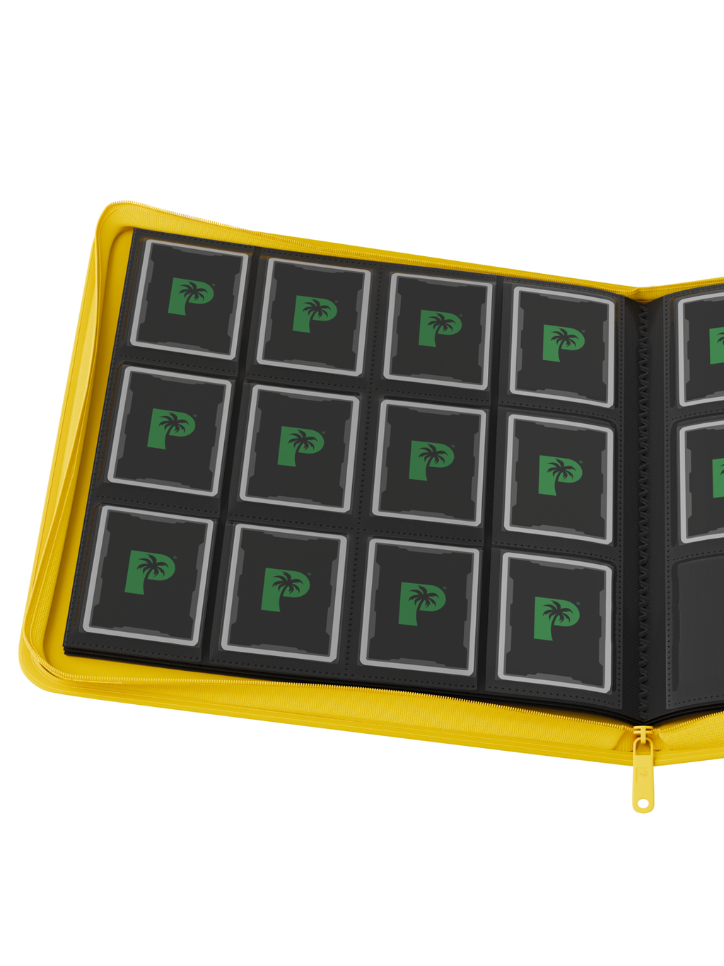 Palms Off Gaming STEALTH 12 Pocket Zip Trading Card Binder - YELLOW