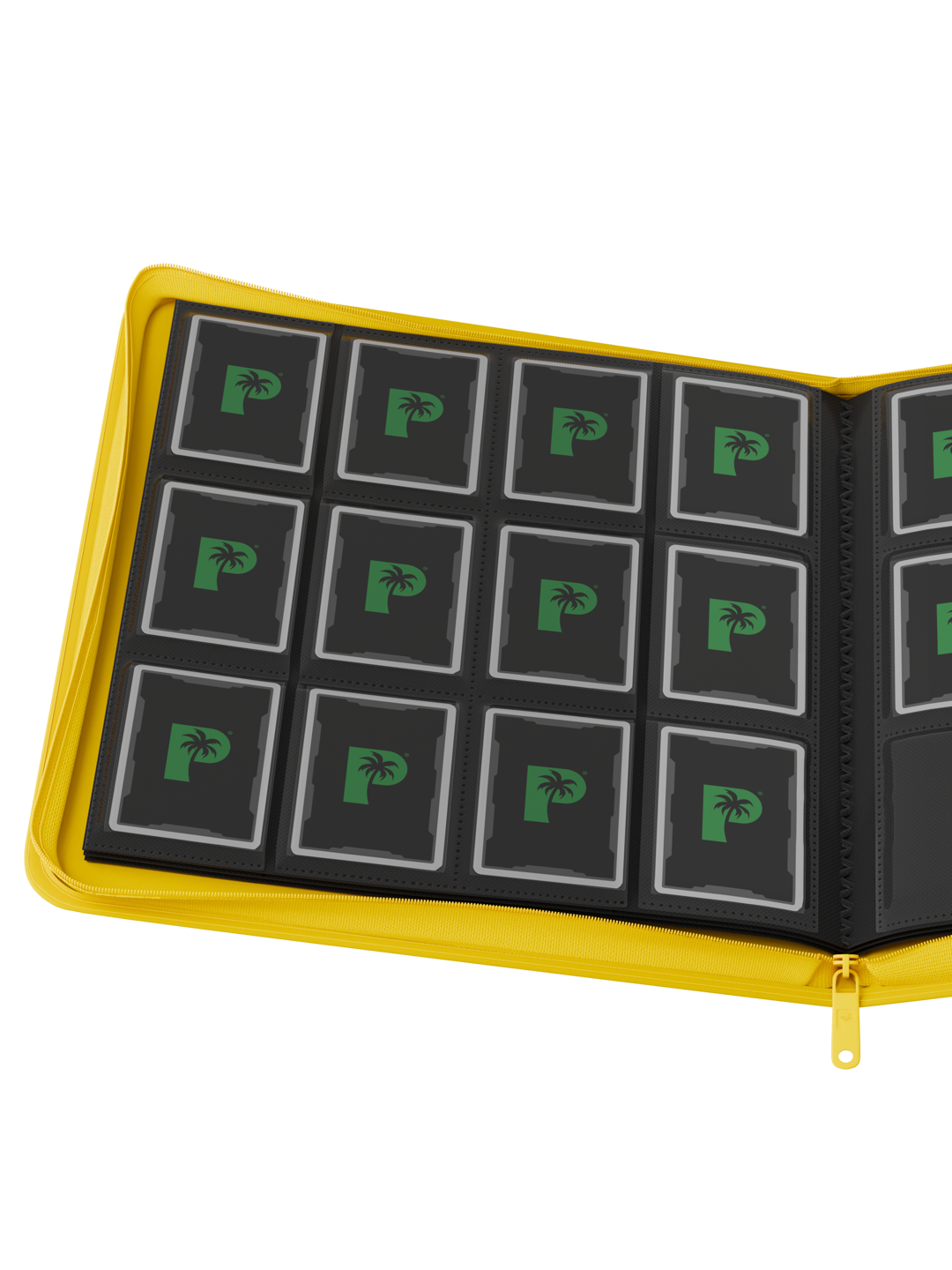 Palms Off Gaming STEALTH 12 Pocket Zip Trading Card Binder - YELLOW