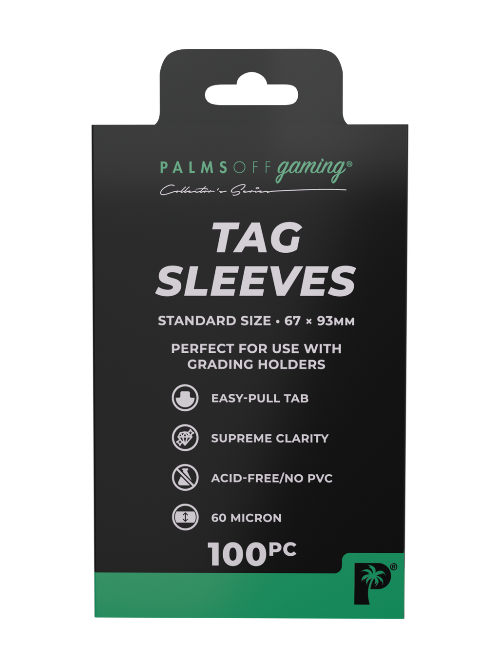 Palms Off Gaming Tag Sleeves - 100pc