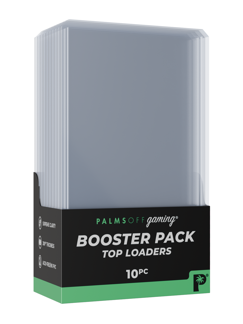 Palms Off Gaming Booster Pack Top Loaders - Standard Size - 10pc