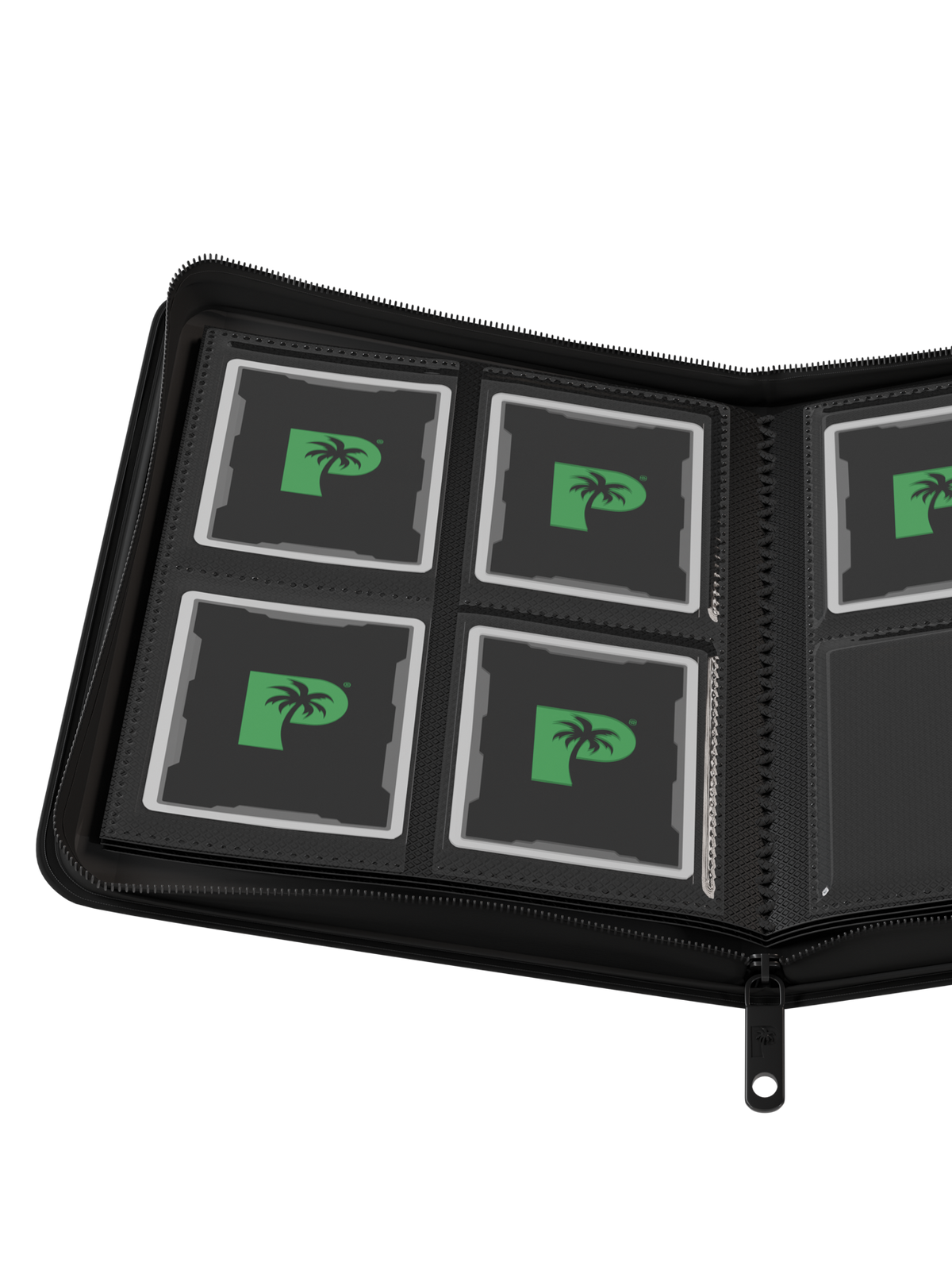 Palms Off Gaming Collector's Series 4 Pocket Zip Trading Card Binder - BLACK