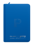 Palms Off Gaming Collector's Series 4 Pocket Zip Trading Card Binder - BLUE