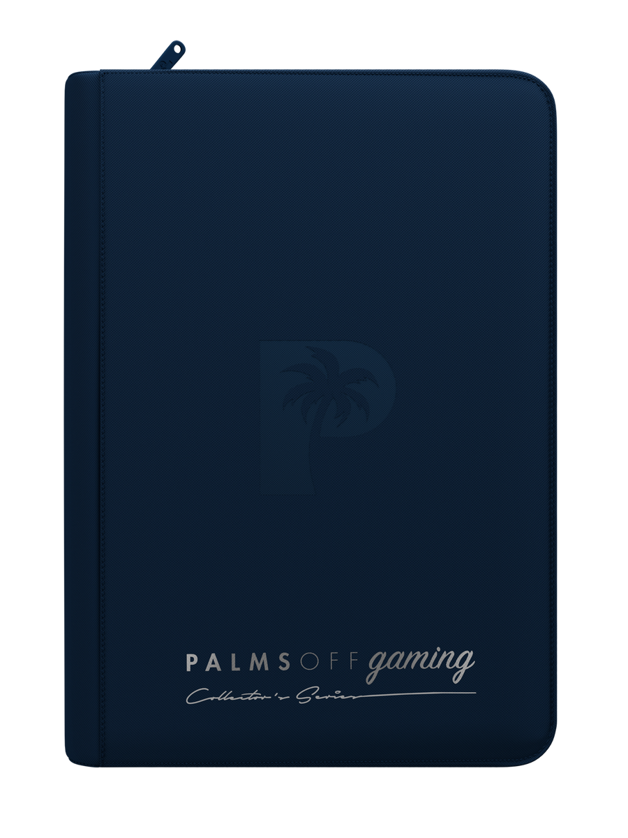 Palms Off Gaming Collectors Series 4 Pocket Zip Binder Navy